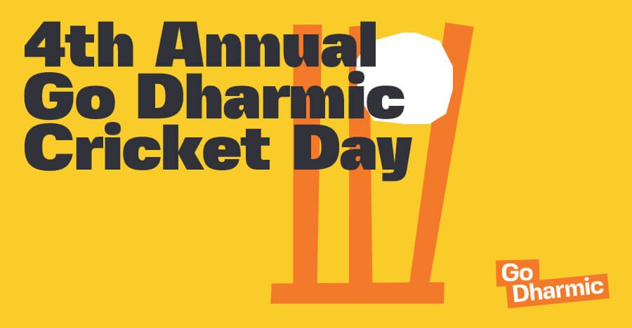 Annual Go Dharmic Cricket Day Banner