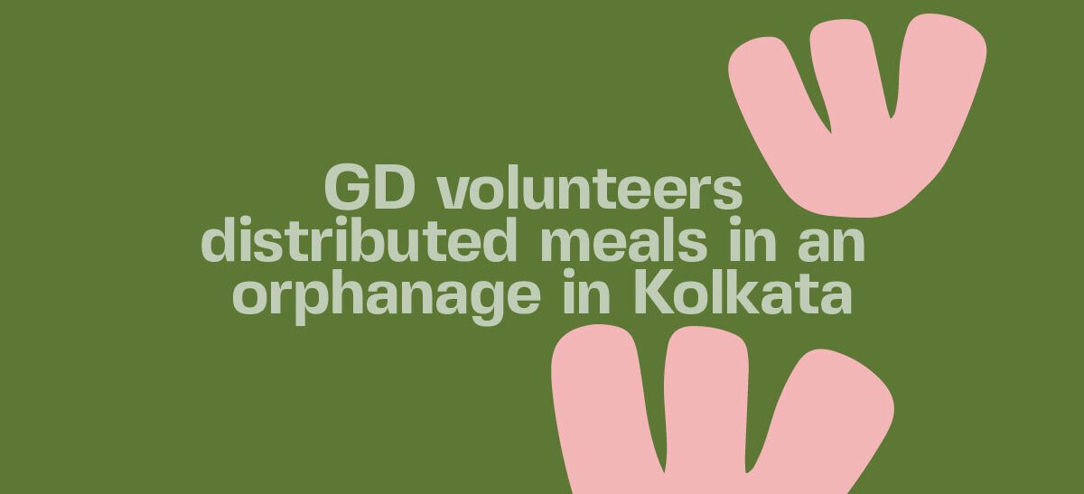 Go Dharmic volunteers distributed hot meals among 300 orphan children Banner