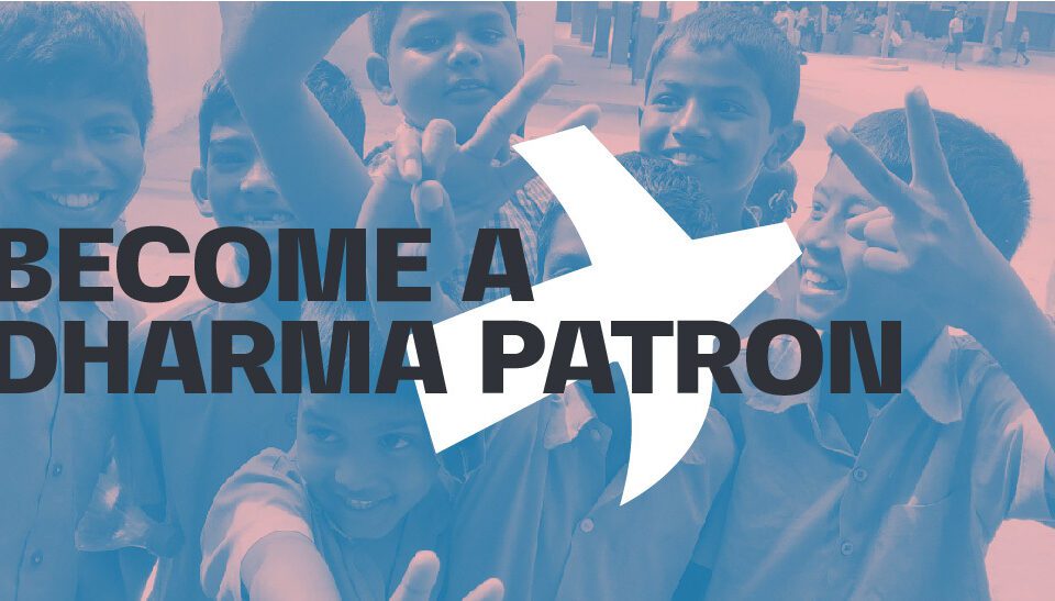 Become A Dharma Patron Banner