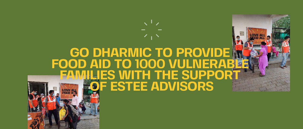 GD & Estee Advisors partners for Ration Kits distribution Banner