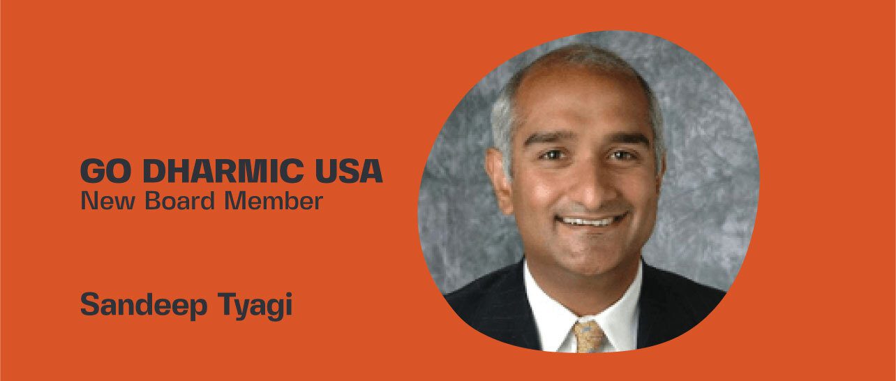Go Dharmic USA new board member - Sandeep Tyagi Banner